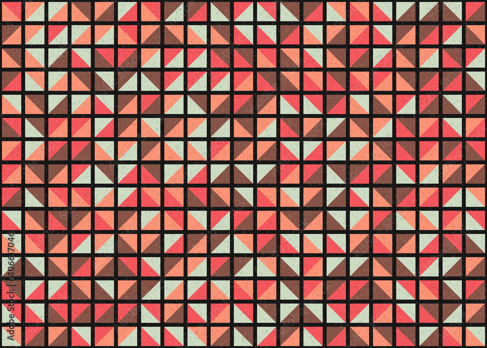 Fototapeta premium Abstract Geometric Pattern generative computational art illustration