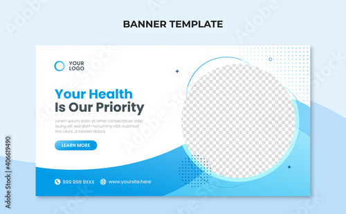 Medical healthcare web banner template