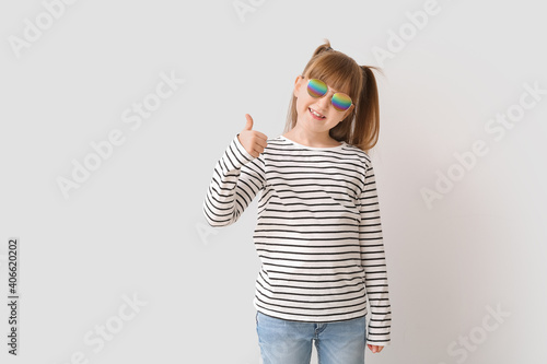 Cute little girl with styli...