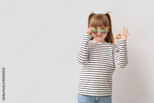 Cute little girl with styli...