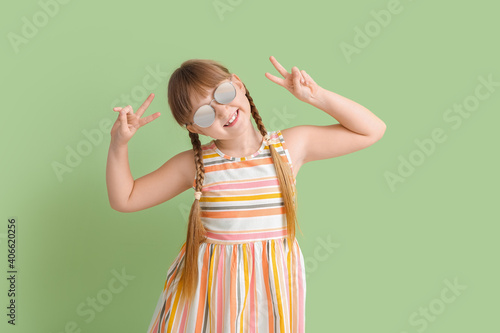 Cute little girl with styli...