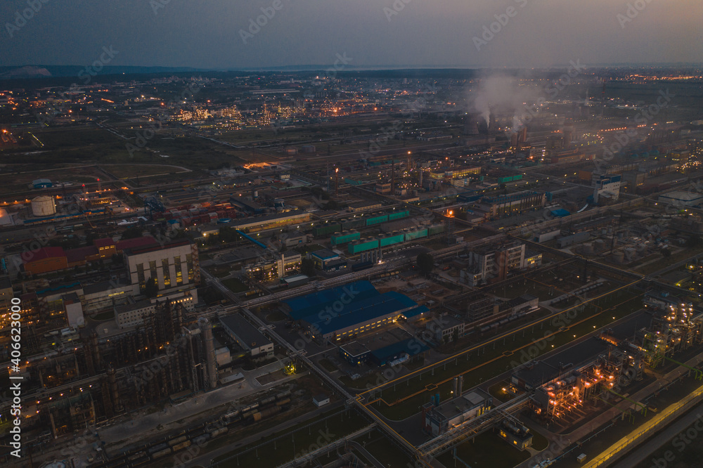 Night chemical factory