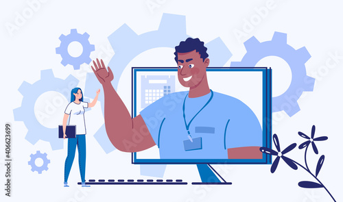 E-learning, online learning, barrier-free education accessible to everyone. Web courses or tutorials, educational blog, video conferencing, telecommuting, chatting with friends, consulting.