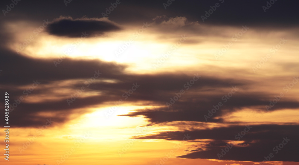 Dramatic sunset sky, natural background Dramatic sunset sky, natural background