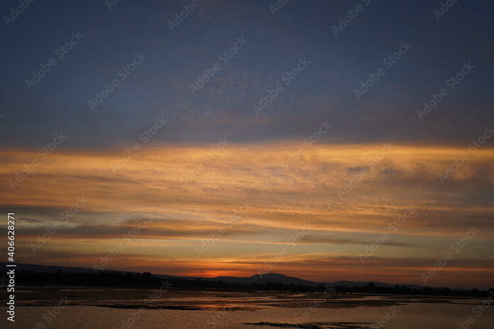 sunset at the beach