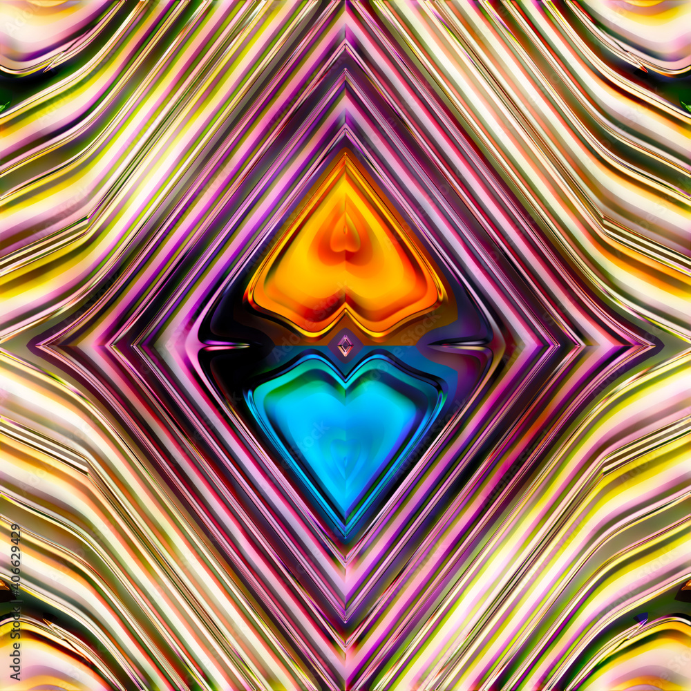 Fototapeta premium Seamless texture of abstract bright shiny colorful
