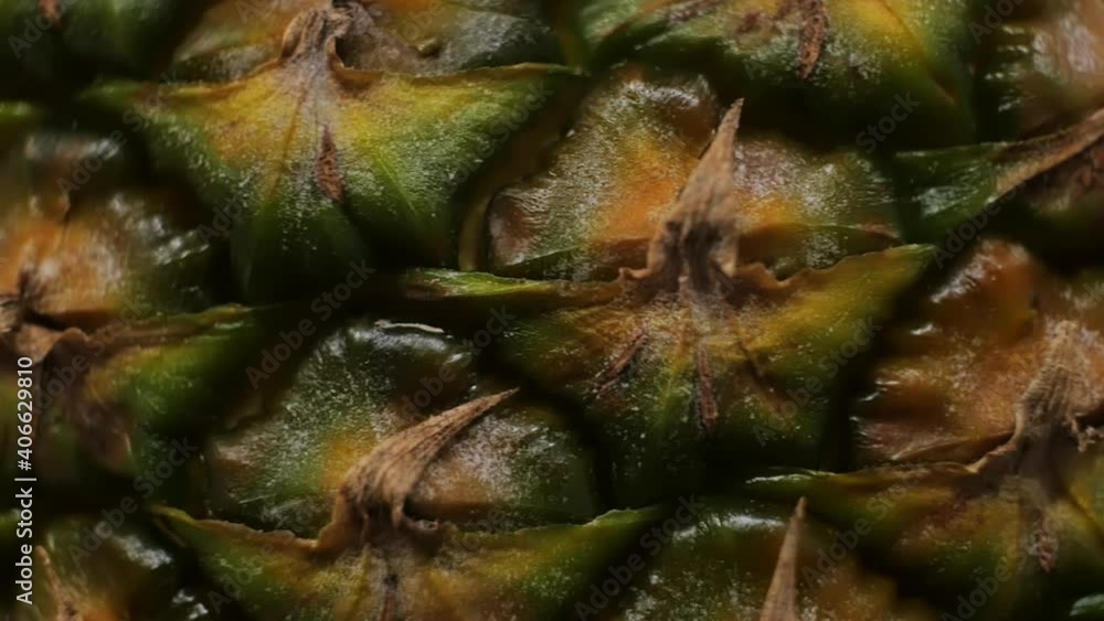 Macro shot of tropical pineapple fruit Macro shot of tropical pineapple fruit