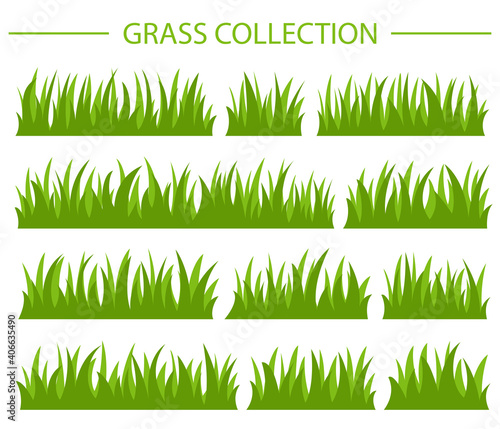 Green grass collection