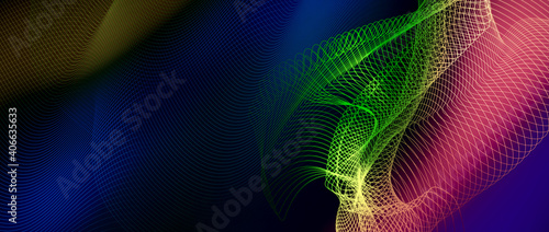 High speed motion background  abstract  science  futuristic  energy  Line art modern vivid color digital technology panorama concept