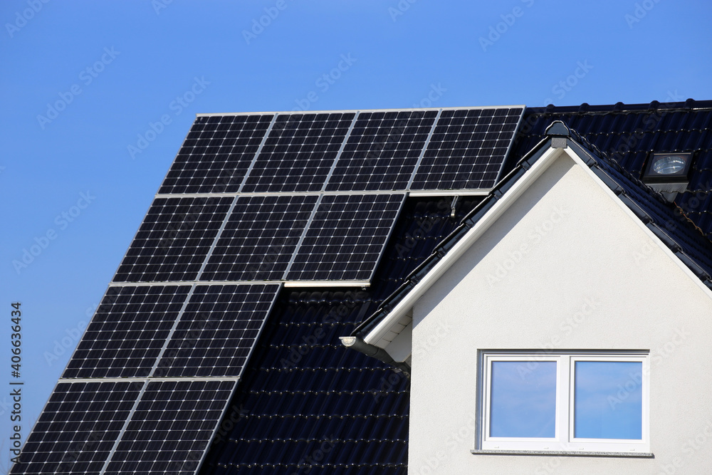 Einfamilienhaus mit Solaranlage bzw. Photovoltaikanlage