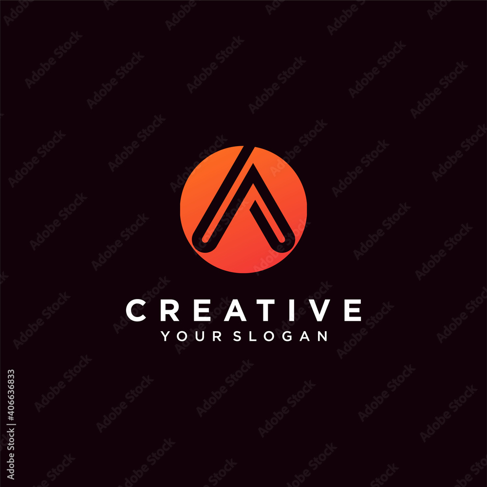 Set of letter A. logo collection with modern concept bright colour Premium Vector. part 9 Set of letter A. logo collection with modern concept bright colour Premium Vector. part 9