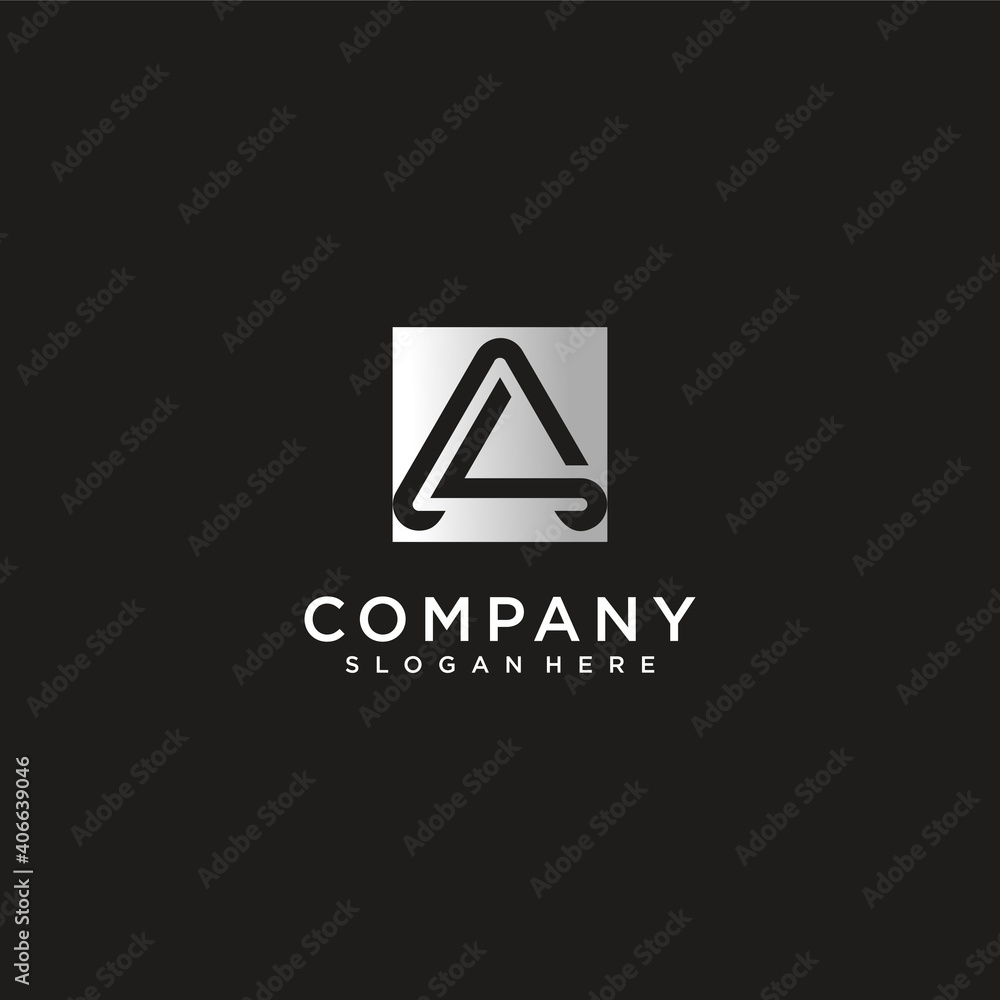 Letter A. logo collection for to company with silver colour concept Premium Vector. part 1 Letter A. logo collection for to company with silver colour concept Premium Vector. part 1