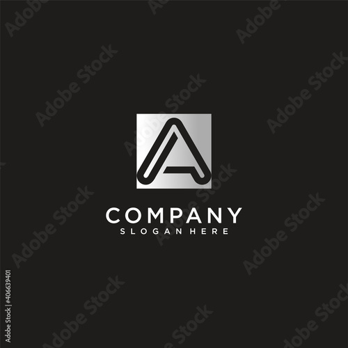 Free Download Letter A. logo collection for to company with silver colour concept Premium Vector. part 4 - GFXLoad