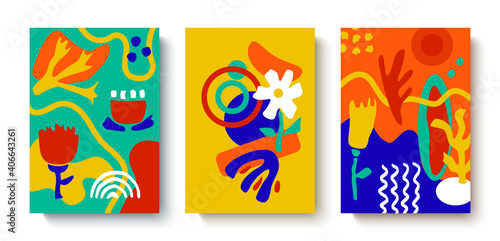 Hand drawn bright vector maps.Botanical design for banner, wedding, poster, invitation, cover, brochure.