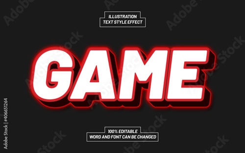 Game Text Style Effect