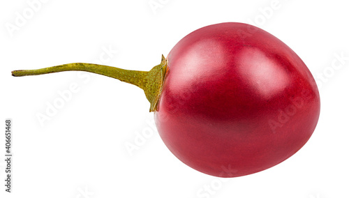 Tamarillo isolated on white background with clipping path