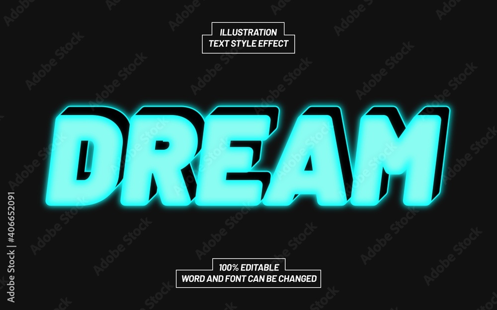 Dream Text Style Effect