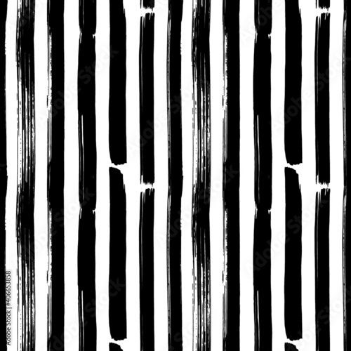 Seamless Brush Stroke Line Pattern