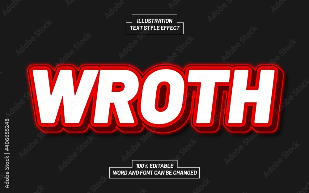 Wroth Text Style Effect