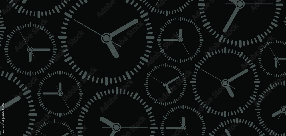 clock on black background clock on black background