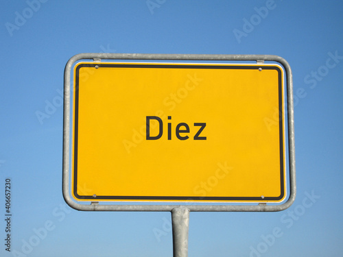 Ortsschild Diez
