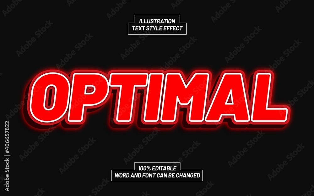 Obraz premium Optimal Text Style Effect