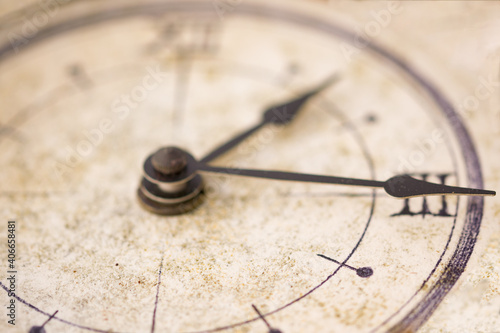 ancient clock for a time concept