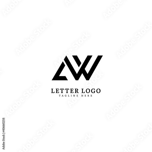 Initial Letter AW logotype company name monogram design for Company and Business logo.