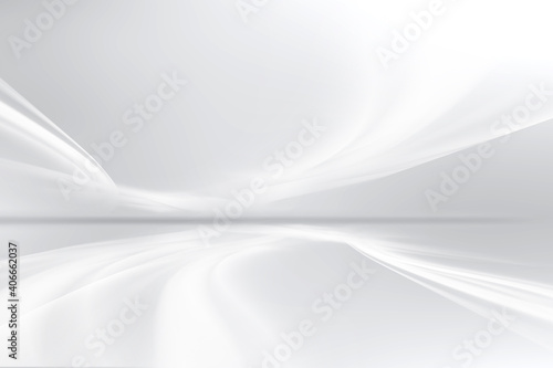 Grey and white waves background. Futuristic abstract light design.