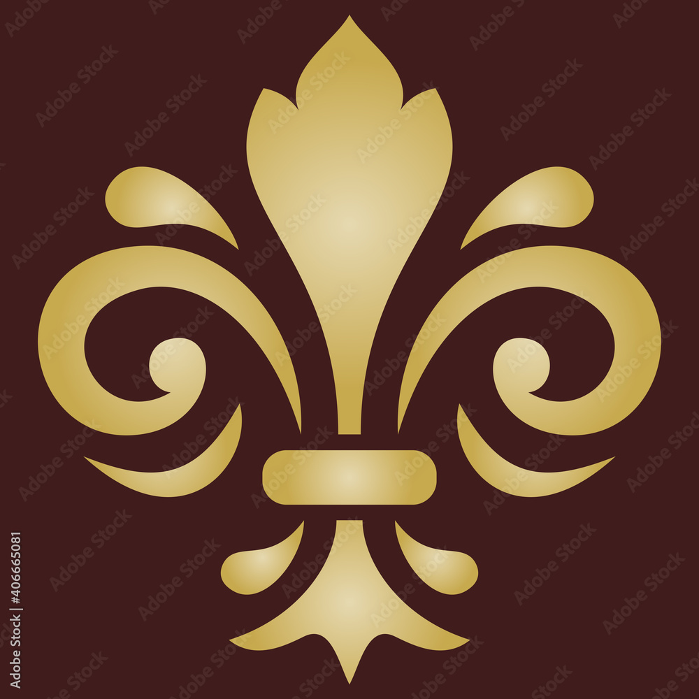 Fototapeta premium Elegant vintage golden ornament in classic style. Abstract traditional pattern with oriental elements. Classic vintage pattern