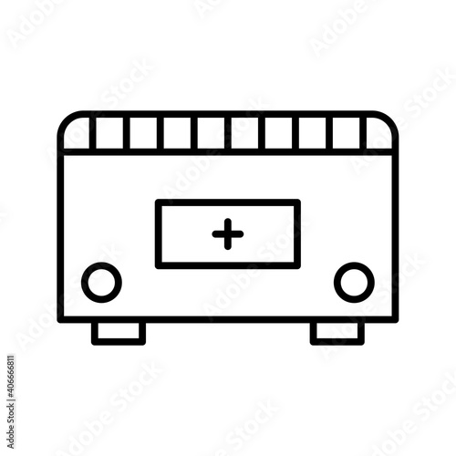 Unique Convection Heater Line Vector Icon