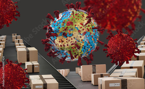 virus pandemic abstract pla...