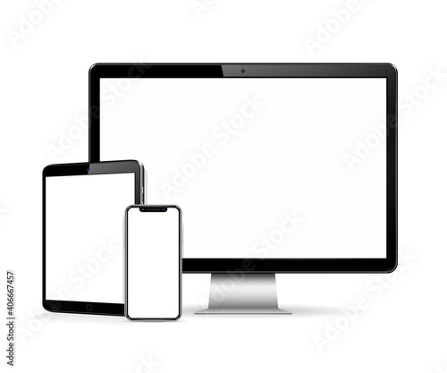 Computer screen, tablet, phone