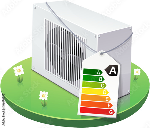Energy performance of a heat pump (cutout)