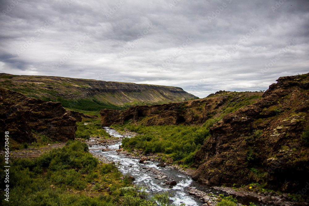 Summer landscape in Southern Iceland, Europe