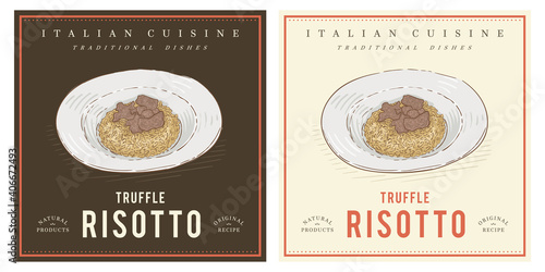 Parmesan black truffle risotto traditional