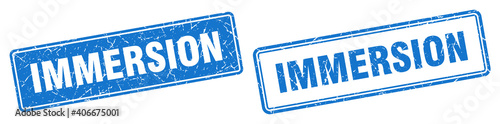 immersion stamp set. immersion square grunge sign
