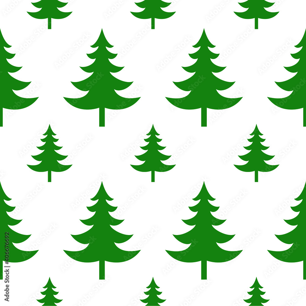 christmas trees vector background