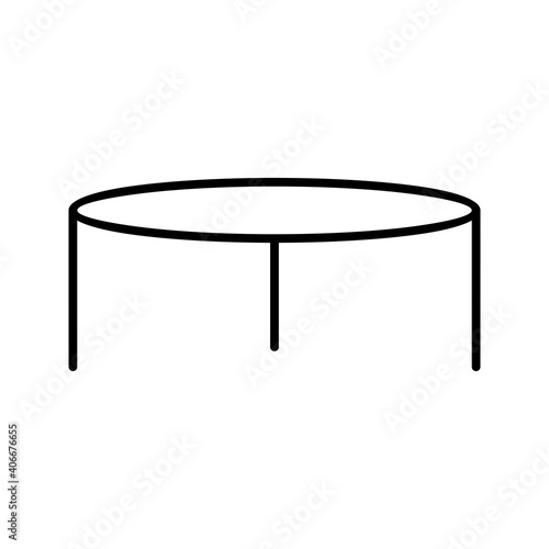 Unique Stool Line Vector Icon