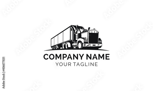 Truck Trailer Logo Transportation design
