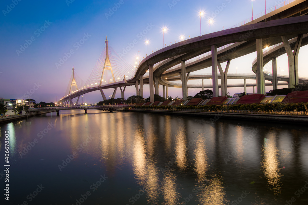 Fototapeta premium bridge over the river