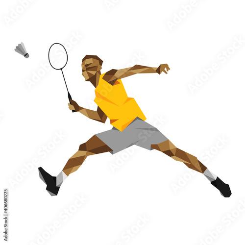 Badminton player sports vector design © Ronillo