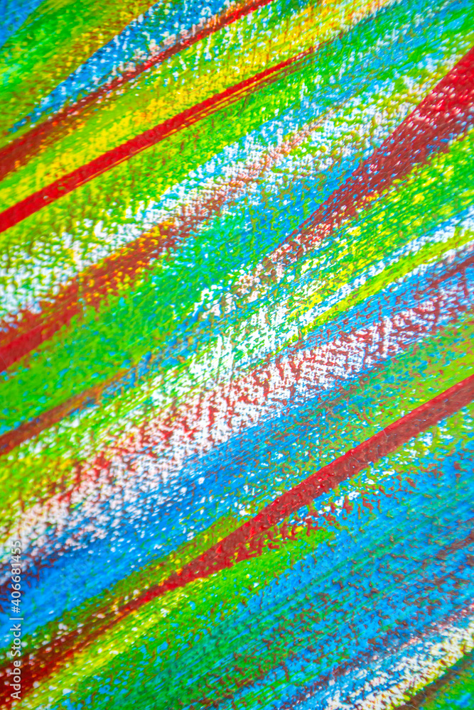 Many different multi-colored lines are chaotically drawn with brush Many different multi-colored lines are chaotically drawn with brush