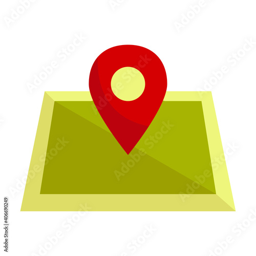 Free Download Camping Map Color Icon. Vector Design Illustration Sign. - GFXLoad