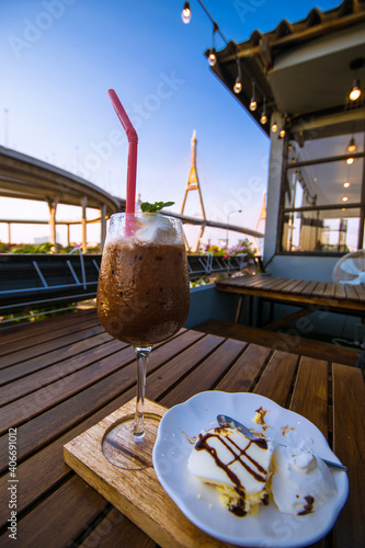 Cold drink nice view