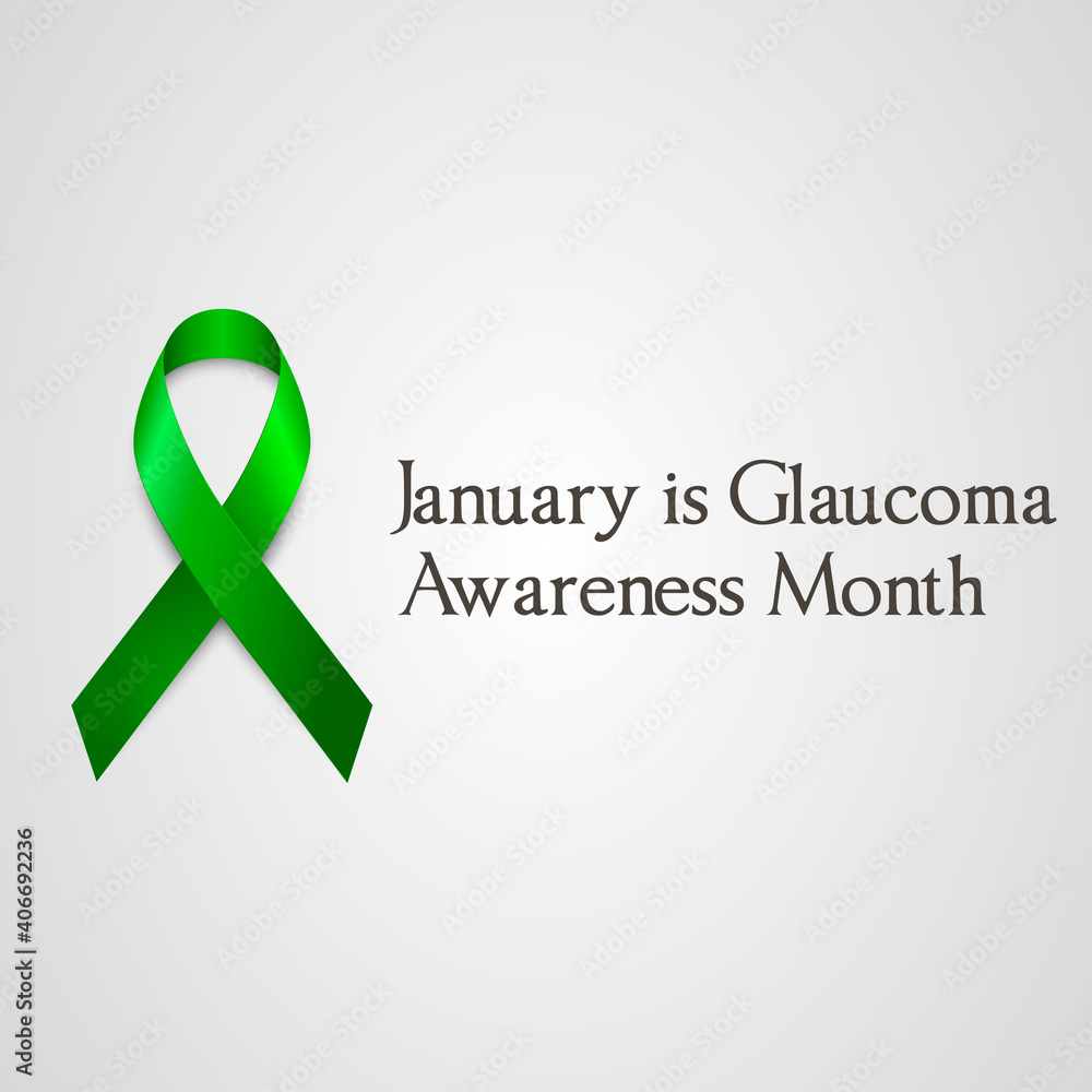 January is Glaucoma Awareness Month. Vector isolated illustration. Poster design January is Glaucoma Awareness Month. Vector isolated illustration. Poster design