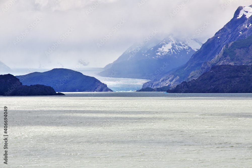 Lago Gray in Torres del Paine National Park, Patagonia, Chile