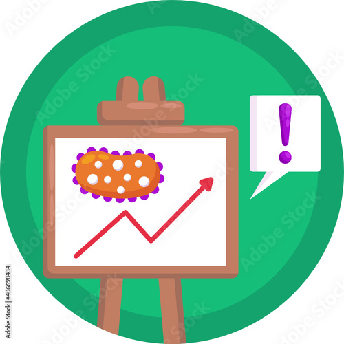 Simple virus icon, can be used as illustration for ncov coronavirus / covid 19