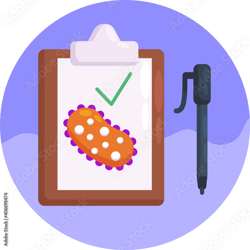 Simple virus icon, can be used as illustration for ncov coronavirus / covid 19