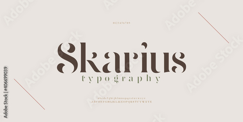 Elegant modern alphabet letters font. Classic Lettering Minimal Fashion Designs. Typography modern serif fonts regular decorative vintage concept. vector illustration